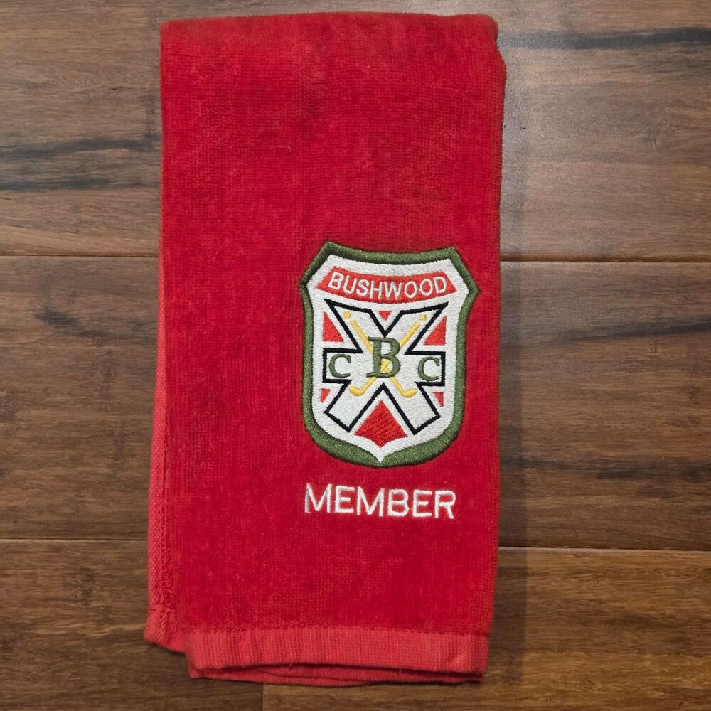Bushwood Country Club Golf Towel Caddyshack Patch Logo with Grommet Preowned
